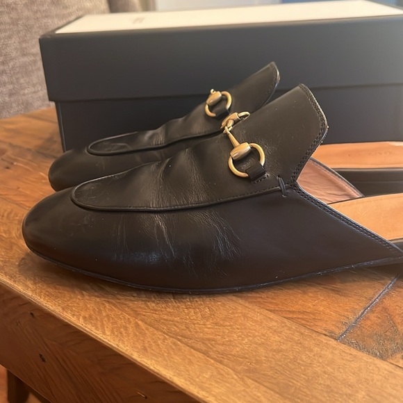 Gucci Princetown Slipper backless leather loafers - black size 41.5 (US 10) - Picture 9 of 13